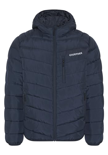 Chiemsee Steppjacke Herren I Regular Fit Herren Steppjacke Logo, Kapuze, Seiten- und Brusttasche I Vegane Herbstjacke Herren ohne Daunen, praktisch mit Zipper I 2 Farben, Größe S-3XL