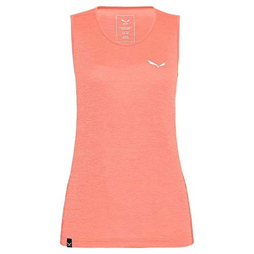 Salewa Puez Graphic Dry W Canotta Camicia da Trekking, Lantana Rosa Melange, S Donna