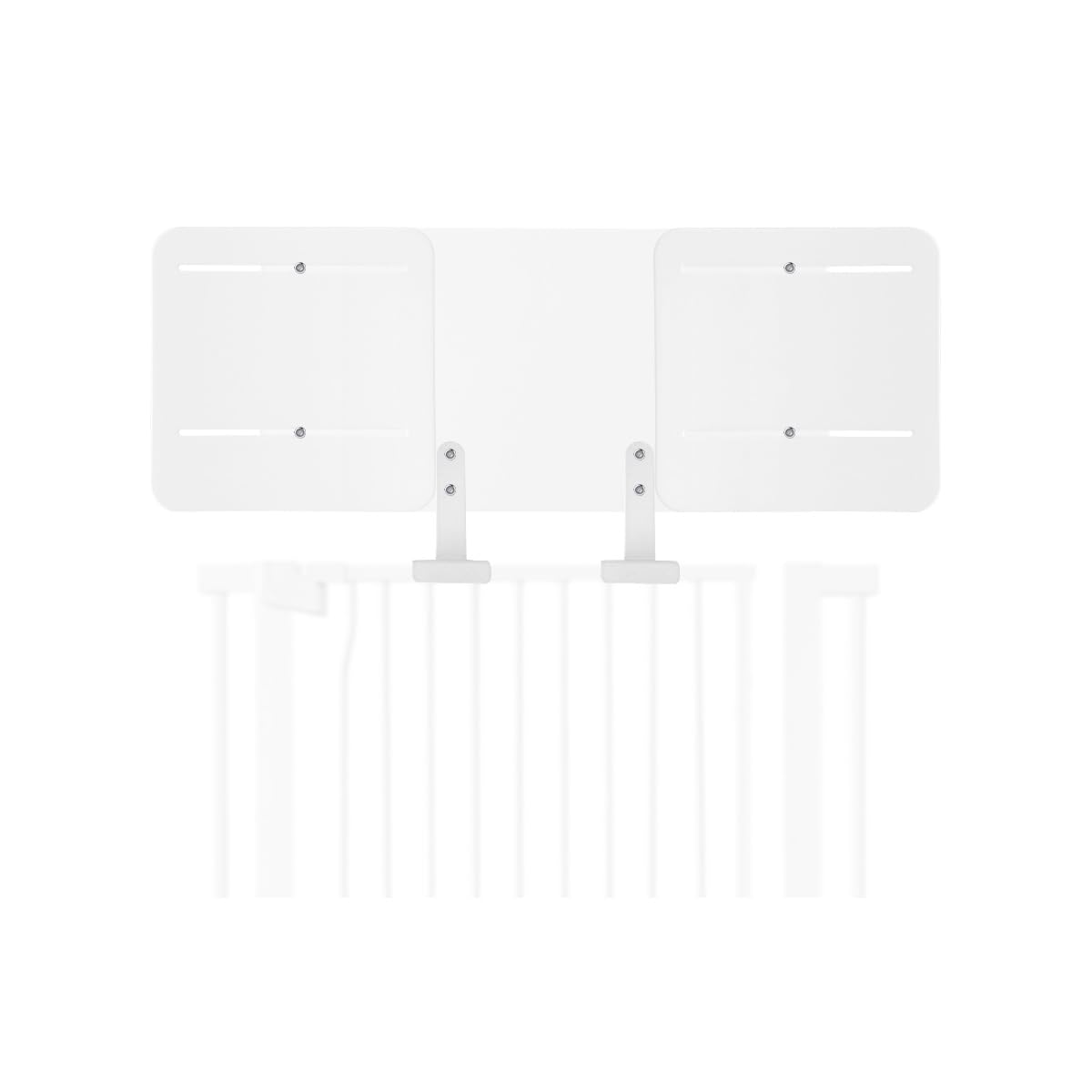 Lumizone Pet Gate Height Extension Kit Height: 13.4'' Adjustable Width: 23.6''-41.3'' Sliding Design Non-Oppressive Feel Prevents Cats from Jumping (White, 23.6''-41.3''/60-105cm)