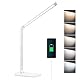 mafiti Schreibtischlampe LED Dimmbar Tischlampe 5 Farb und 3 Helligkeitsstufen, Augenfreundliche Nachttischlampe, USB-Anschluss für Leser, Kinder, Büro-Weiß [Energieklasse E]