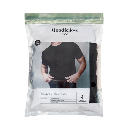 Goodfellow & Co Men's 4+1 Bonus Pack Short Sleeve Crew Neck Undershirt3