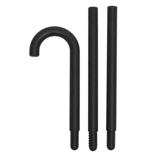 Canne décorative d'Halloween noire BESPORTBLE pour accessoire de cosplay adulte