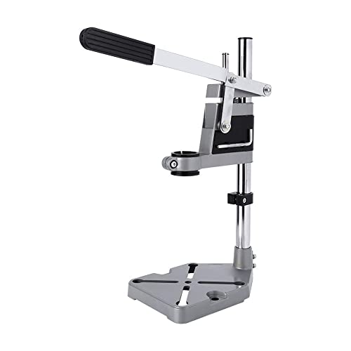 Uadme Soporte Taladro, Prensa de Banco, Taladro Vertical con Columna Redonda y Mordaza de Regalo, 150 x 240 x 400 mm, para Bricolaje, Carpintería, Reparar
