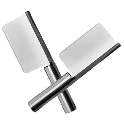 NIYANGLE Raspador de Migas de Pan Acero Inoxidable 2 Piezas para Limpieza de Mesa Comedor Restaurante Recogemigas Práctico Resistente al Desgaste para Cocina y Servicio Profesional