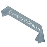 Queen of Halloween Custom Satin Sash | Choose Your Color | Custom Costume Sash Custom Sash Personalized Sash Birthday Sash Bachelorette Sash Bride to Be Sash
