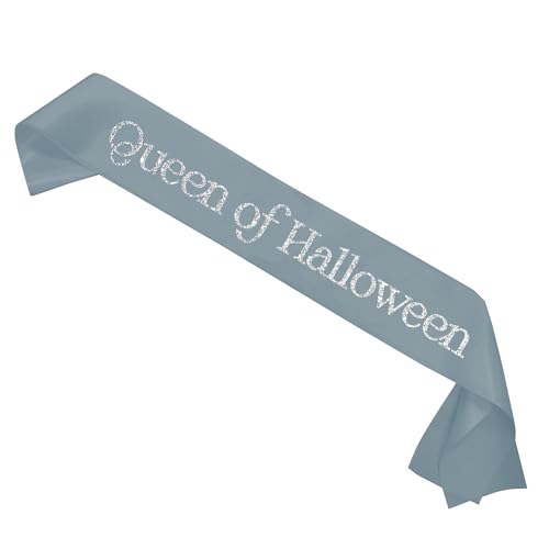 Queen of Halloween Custom Satin Sash | Choose Your Color | Custom Costume Sash Custom Sash Personalized Sash Birthday Sash Bachelorette Sash Bride to Be Sash