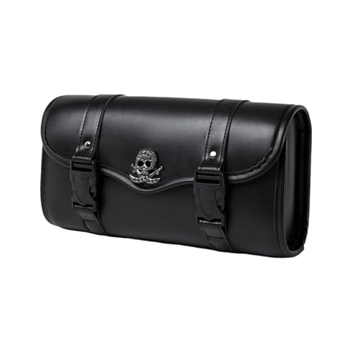 Sac de fourche moto chic en cuir synthétique haut de gamme