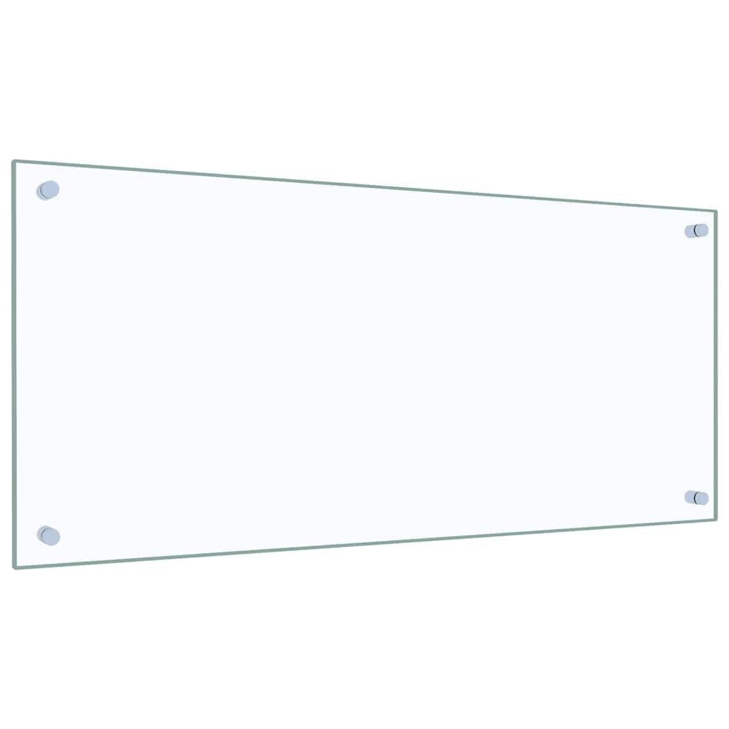 Solivagant Paraschizzi per Cucina Trasparente 90x40 cm in Vetro Temperato,Trasparente,6.13kg