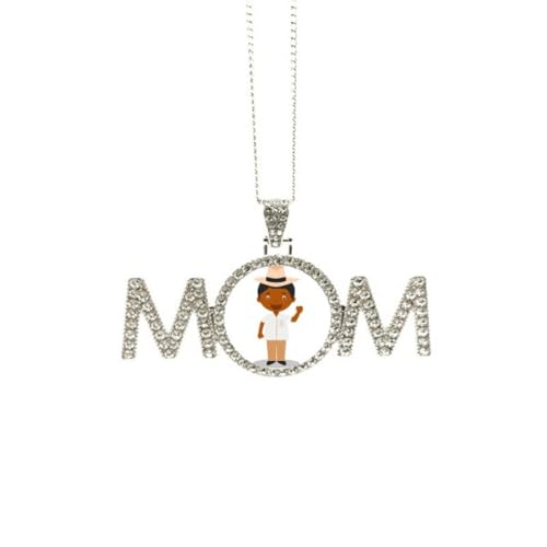 Chapeau noir Cuba dessin animé collier d'anniversaire art déco tendance maman taille M