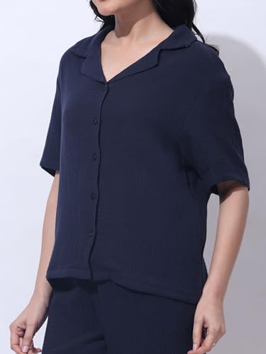 Image of B STORIES Women's Cotton Pyjama Set | Comfort and Relexed Nightsuit for Ladies