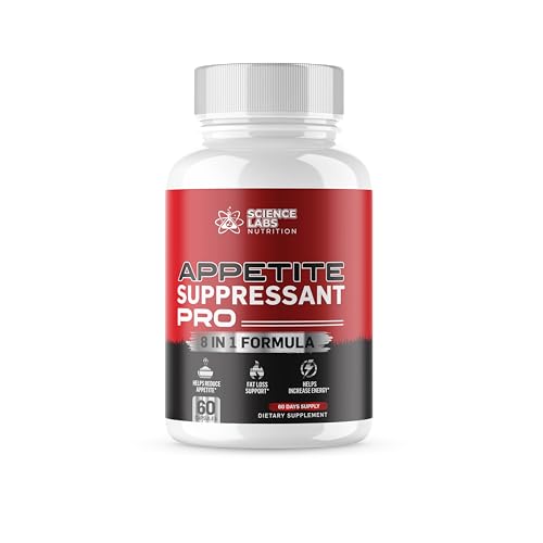 Science Labs | #1 Dosed Appetite Suppressant Weight Loss Pills for Women & Men | Belly Fat Burner Supplement, Metabolism Booster, Carb Blocker | Diet Pills That Work Fast – 60 Servings