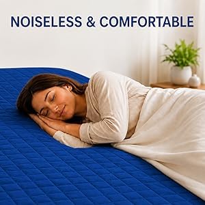 Image of La Verne 100% Waterproof Cotton Quilted Mattress Protector King Size Breathable 78 x 72 Inches | Breathable and Hypoallergenic Ultra Soft Fitted Bed Protector Cover