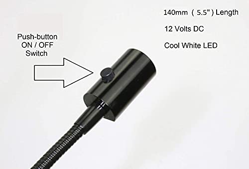 Lámpara LED Gooseneck Mini con Interruptor 140mm Blanco Frío miniatura 5