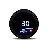 2'' 52mm LED Digital Turbo Boost Gauge -15~30PSI Boost Car Meter Gauge for 12V Auto Gasoline Car Vehicles