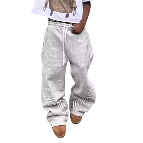 Men's Street Sport Pants Men's Hip-hop Striped Casual Loose Wide-Leg Running Pants Women's Y2k Long Pants
