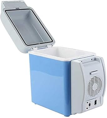 Krimen 12V 7 L ABS Multi-Function Auto Car Mini Fridge Travel Refrigerator Home Cooler Freezer, Warmer for Travel Lover, Long Journey