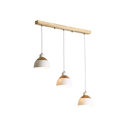 Lustre salon suspension 3 lampes blanche E27 pour supprimer les zones d'ombre de la pièce
