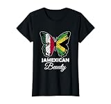 Jamexican Beauty Mexico and Jamaica Mix Jamaican Mexican T-Shirt