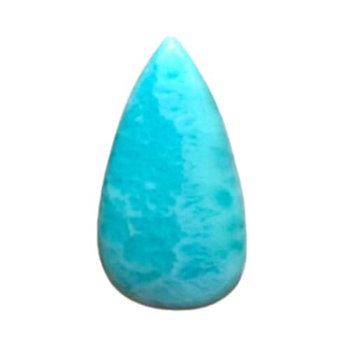 Larimar cabochon en vrac pour fabrication bijoux bague pendentif collier poire 32x17x5mm