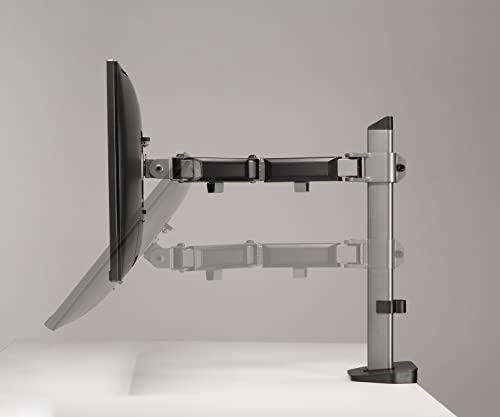 my wall HL50-2L Dual Monitor Desk Mount 43.2 cm (17) - 81.3 cm (32) Silver, Black Tilt, Rotatable - Image 3