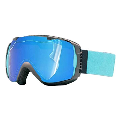 RIPCLEAR Lens Protector for Spherical Goggle Lens - Small Frame Goggles - Protect Your Lens from Scratches While You Ride, Crystal Clear USA Military Grade Protection, 3 Pack