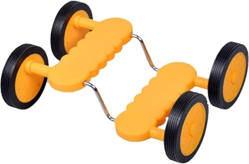 バランスペダル 子供乗用車 バランススクーター 子供 立ち乗り バランストレーニング ペダル バランサ 乗り物 感覚統合 体幹 バランス トレーニング 室内室外 遊び 玩具 幼稚園 スポーツ用品 誕生日 プレゼント 3歳以上適用 多色 (手すりなし,イエロ