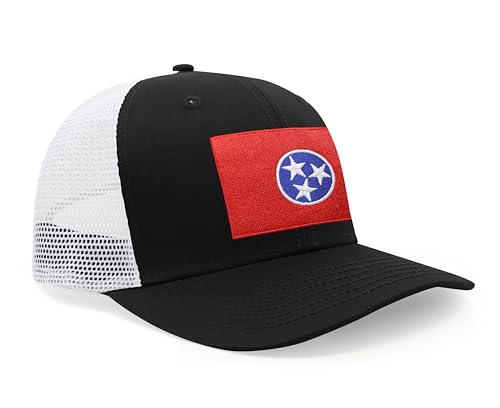 Image of International Tie State Hat for Men and Women, Adjustable Snapback Trucker Baseball Cap with Embroidered Patch
