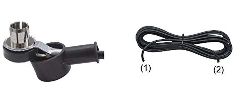 Sirio - Cable coaxial para base NE-PL, Turbo y Performer 4 m/13 ft RG58 coaxial, longitud del cable 4 metros, conexión y extensión de la señal para antenas Sirio, casquillo PL