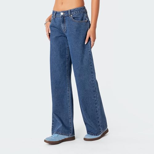 NUFIWI Women Y2k Baggy Jeans Low Waist Wide Leg Denim Pants Straight Leg Casual Loose Boyfriend Jean Pants Streetwear2