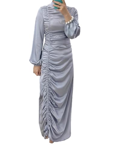 Robe longue de fête pour l'Aïd vêtement pudique et élégant pour grand banquet