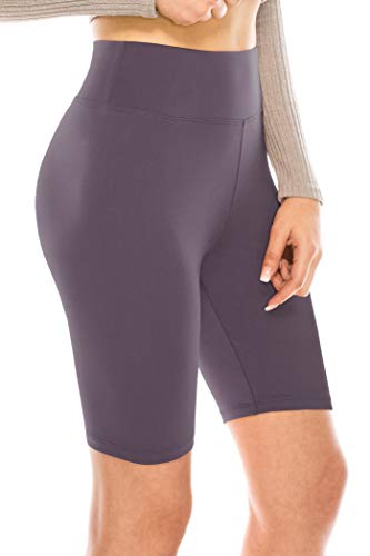 Image of ALWAYS Women's High Waist Bike Shorts - Athletic Workout Tummy Control Stretch Running Yoga Pants