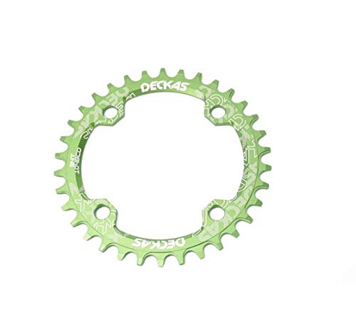 COOLOH Round/Oval Single Chainring 32T/34T/36T/38T/ 104 BCD Bike Narrow Wide Chainrings, Perfect Most