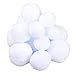 Jomnvo 15 palline di neve finte, realistiche, in peluche, per bambini, adulti, per interni ed esterni, gioco di combattimento, decorazione invernale di Natale (3 misure)