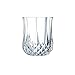 Cristal d'Arques Paris Longchamp Collection 6 High Kwarx Glasses 23 cl – Shine, Transparency and High Resistance – Iconic Mouldings – Made in France