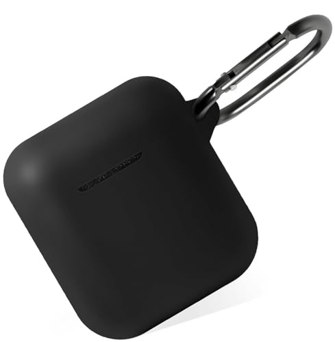 Geiomoo Silicone Case for Marshall Minor IV, Marshall Minor III, Protective Cover with Carabiner (Black)