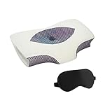 Espuma viscoelástica de alta calidad natural: el núcleo del cojín ergonómico Joyki Beren está hecho de espuma viscoelástica de alta densidad con rebote lento. Esto proporciona un agarre firme al dormir, uniformemente perforado y distribuido para aumentar la circulación del aire, transpirable y agradable a la piel. Conserva su forma y resistencia para uso a largo plazo. La espuma de MEMORY en sí tendrá un olor muy ligero si no eres aceptable, por favor déjelo por 3-5 días.