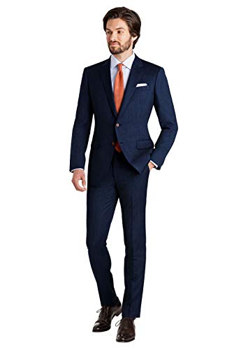 Terno slim microfibra marinho Cor:Azul escuro;Tamanho:58