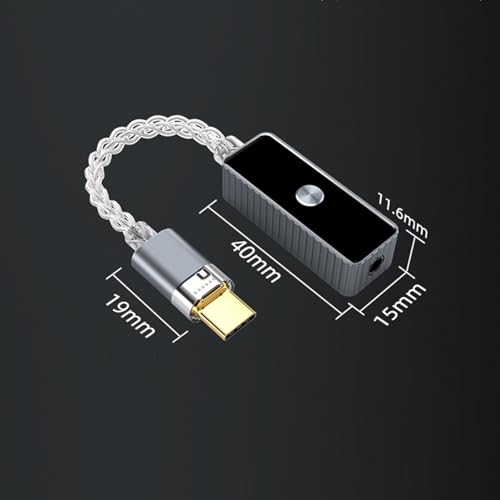 Adaptador auditivo digital para portátiles y smartphones para escuchar música en la oficina 6