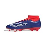 Adidas League Sock Football Boots Firm Ground Lucid Blue/White/Solar Red 10.5 Medium