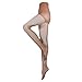 Truform Sheer Compression Pantyhose, 8-15 mmHg, Women's Shaping Tights, 20 Denier, Beige, Queen Plus