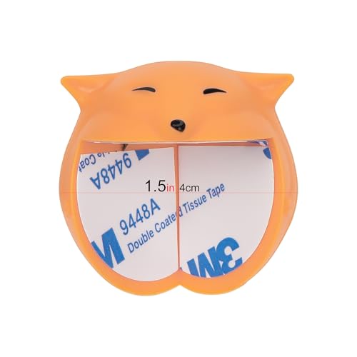 Image of Large Corner Protectors for Furniture, Adhesive Corner Guards, Cute Fox Shape Decorative Silicone Corner Guards Corner Protector for Table, Desk, Bookshelf, Bed Frame (Orange, 4 Pcs)