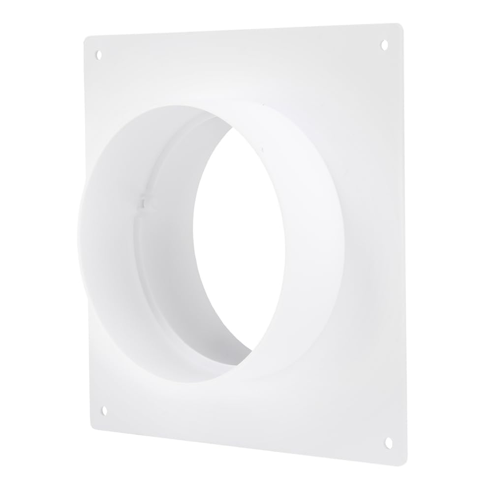 Easy Act Bride de montage en PVC Ø 100 mm, raccord mural stable pour tuyaux ronds dans les systèmes de ventilation et d’extraction d’air