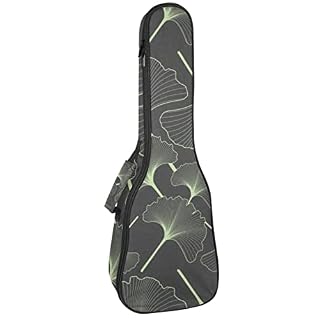 Housse pour ukulélé – Feuille grise tropicale de 10 mm d’épaisseur – Rembourrage en éponge de 53,3 cm – Avec sangles… - Les Beatles, Paul McCartney, John Lennon, RIngo Starr, George Harrison