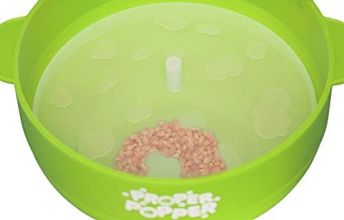 The Original Proper Popper Microwave Popcorn Popper, Silicone Popcorn Maker, Collapsible Bowl BPA Free & Dishwasher Safe - (Green) — view 6