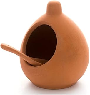 Dexam Salt Cellar and Spoon Set in Terracotta