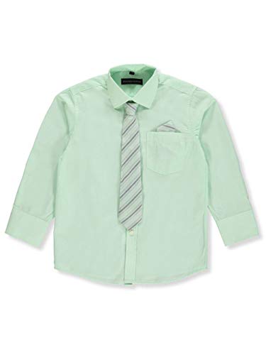 Kids World Boys' Dress Shirt & Tie (Patterns May Vary) - Mint, 63