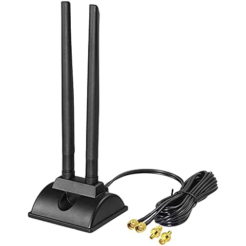 Bingfu 4G LTE Aerial SMA TS9 Antenna 6dBi Magnetic Base MIMO Antenna for 4G LTE CPE Broadband Wireless Router Gateway Modem Netgear ZTE D-Link TP-Link Archer ASUS 4G-AC68U Huawei B525 B315 Cover