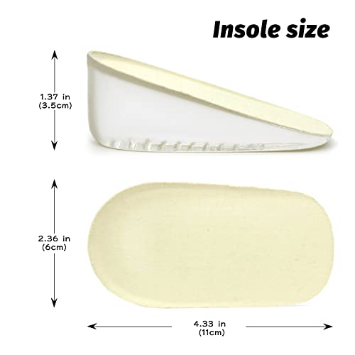 Plantillas invisibles elevadoras, 3.5cm para mujer miniatura 2
