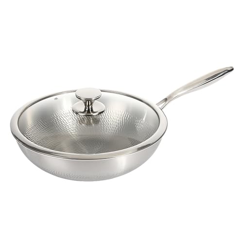 Wok de titanio martillado de 13.39 in sin recubrimiento miniatura 1