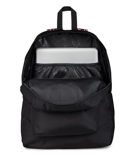 Image of JanSport SuperBreak Plus Backpack with Padded 15-inch Laptop Sleeve and Integrated Bottle Pocket - Spacious and Durable Daypack for Work and Travel, Animal Illustion Con Black /Black /Tan /Black